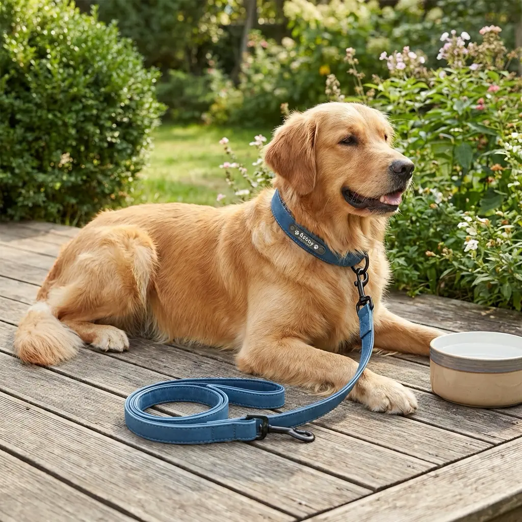 Hund mit Halsband